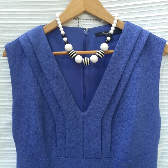 Chadwicks Periwinkle Cocktail Sheath Dress - Picture 5 of 5